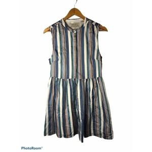 Jack Wills Women’s Sleeveless Fit And Flare Dress Striped Multicolor Size US 8